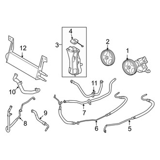 Ford OE - Steering Gear & Linkage - Pump & Hoses (Crew Cab 6.4L)