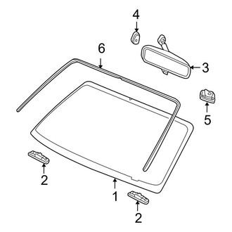 Ford OE - Windshield - Glass (Crew Cab)