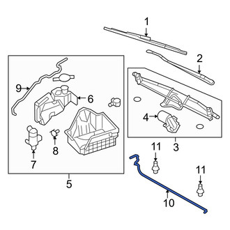Ford OE - Front Windshield Washer Hose