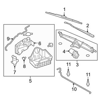 Ford OE - Windshield - Wiper & Washer Components (Crew Cab)
