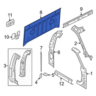 Ford OE - Rear Outer Truck Cab Back Panel