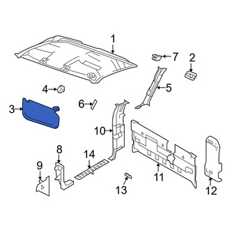 Ford OE - Left Sun Visor