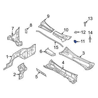 Ford OE - Right Cowl Cover Clip