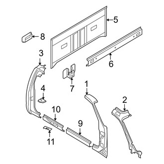 Ford OE - Cab - Back Panel (SuperCab)