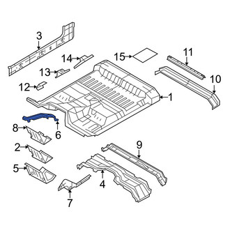 Ford OE - Left Floor Pan Reinforcement