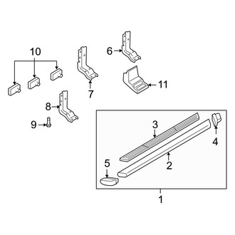 Ford OE - Cab - Running Board (Type 1), (SuperCab)