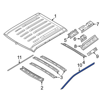 Ford OE - Left Roof Panel Weatherstrip