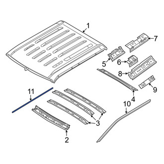 Ford OE - Right Roof Panel Weatherstrip Bracket