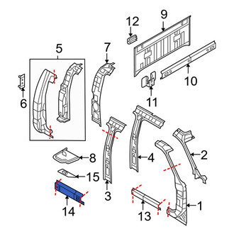 Ford OE - Rear Left Outer Rocker Panel