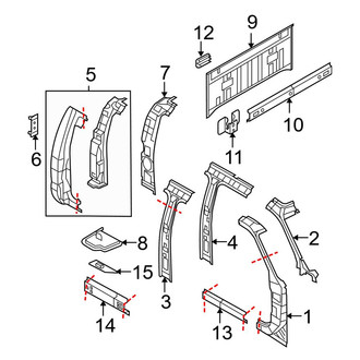 Ford OE - Cab - Back Panel (Crew Cab)