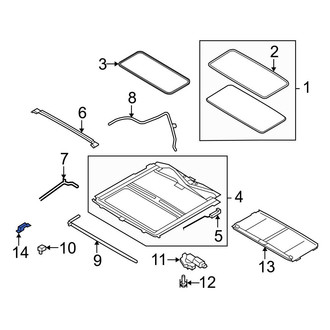 Ford OE - Sunroof Cable Guide