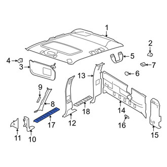 Ford OE - Front Left Door Sill Plate