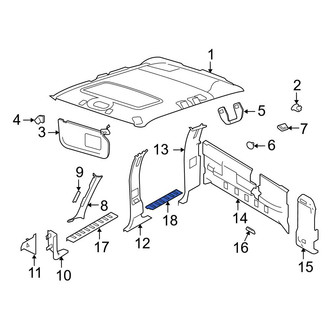 Ford OE - Rear Left Door Sill Plate