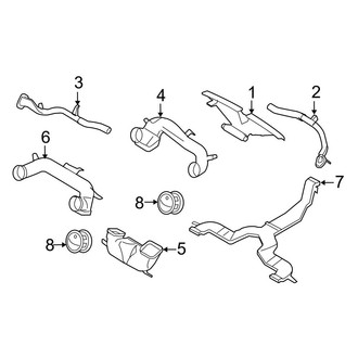 Ford OE - Instrument Panel - Ducts (Crew Cab)