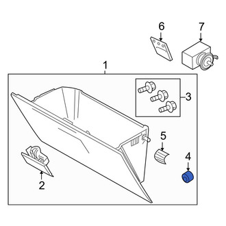 Ford OE - Front Glove Box Door Bumper