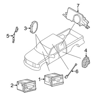 Ford OE - Instrument Panel - Sound System (Crew Cab)