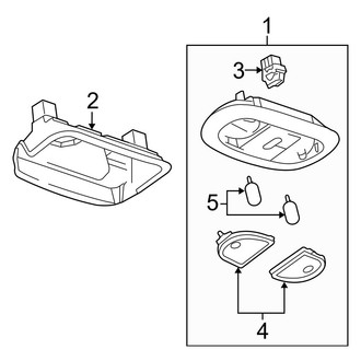 Ford OE - Overhead Console (With Sunroof), (Crew Cab)