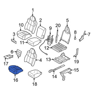 Ford OE - Front Right Seat Cushion Pad