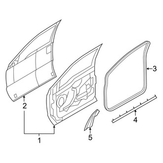 Ford OE - Front Door - Door & Components (Crew Cab)