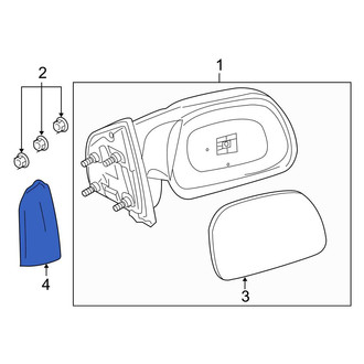 Ford OE - Front Left Door Mirror Trim Ring