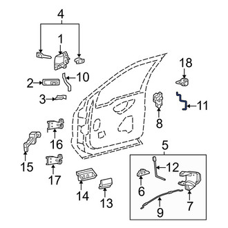 Ford OE - Front Right Door Lock Operating Rod