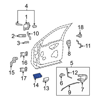 Ford OE - Front Interior Door Handle Trim