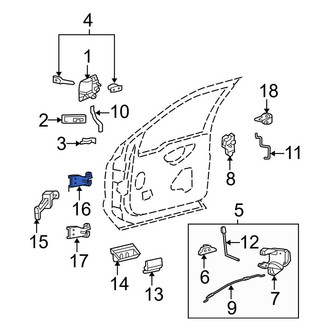Ford OE - Front Upper Door Hinge