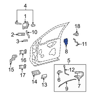 Ford OE - Front Left Door Lock Actuator Motor
