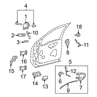 Ford OE - Center Left Door Latch Assembly
