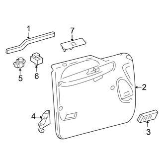 Ford OE - Front Door - Interior Trim (Manual Window), (Crew Cab)