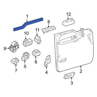 Ford OE - Front Left Inner Door Window Belt Weatherstrip