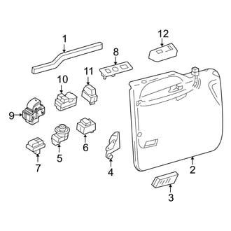 Ford OE - Front Door - Interior Trim (Power Window), (Crew Cab)