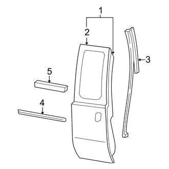 Ford OE - Rear Door - Door & Components (SuperCab)