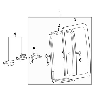 Ford OE - Rear Door - Glass & Hardware (SuperCab)