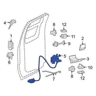Ford OE - Rear Left Door Latch Assembly