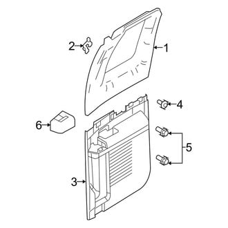 Ford OE - Rear Door - Interior Trim (SuperCab)