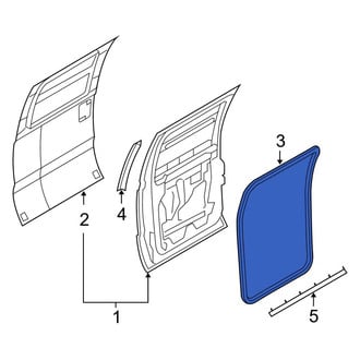 Ford OE - Rear Inner Door Seal