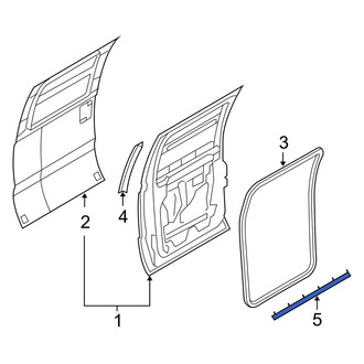 Ford OE - Rear Lower Door Seal