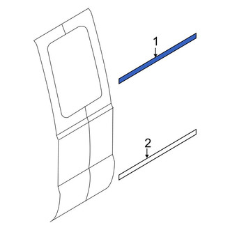 Ford OE - Rear Outer Door Window Belt Weatherstrip