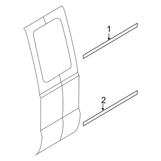 Ford OE - Rear Door - Exterior Trim (Crew Cab)
