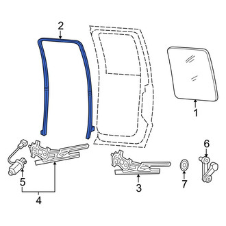 Ford OE - Rear Left Window Channel
