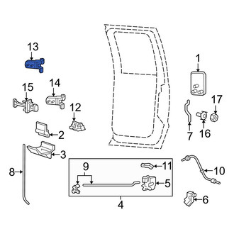Ford OE - Center Upper Door Hinge