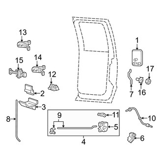 Ford OE - Rear Door - Lock & Hardware (Crew Cab)