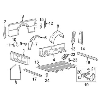 Ford OE - Pick Up Box - Box Assembly (6' Box), (Crew Cab)