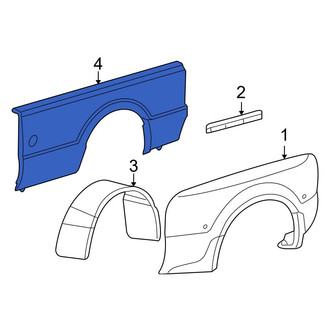 Ford OE - Rear Right Outer Truck Bed Panel