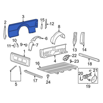 Ford OE - Rear Left Outer Truck Bed Panel