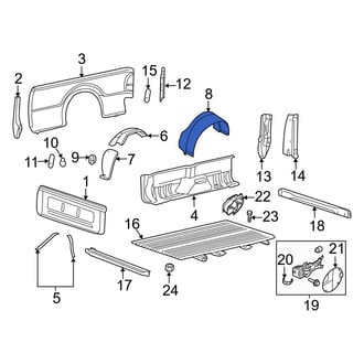 Ford OE - Rear Fender Splash Shield