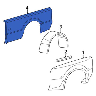 Ford OE - Rear Left Outer Truck Bed Panel