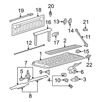 Ford OE - Pick Up Box - Tail Gate (8' Box), (Crew Cab)