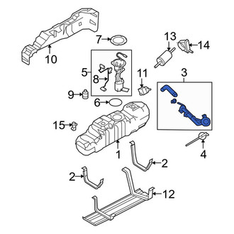 Ford OE - Fuel Tank Filler Neck